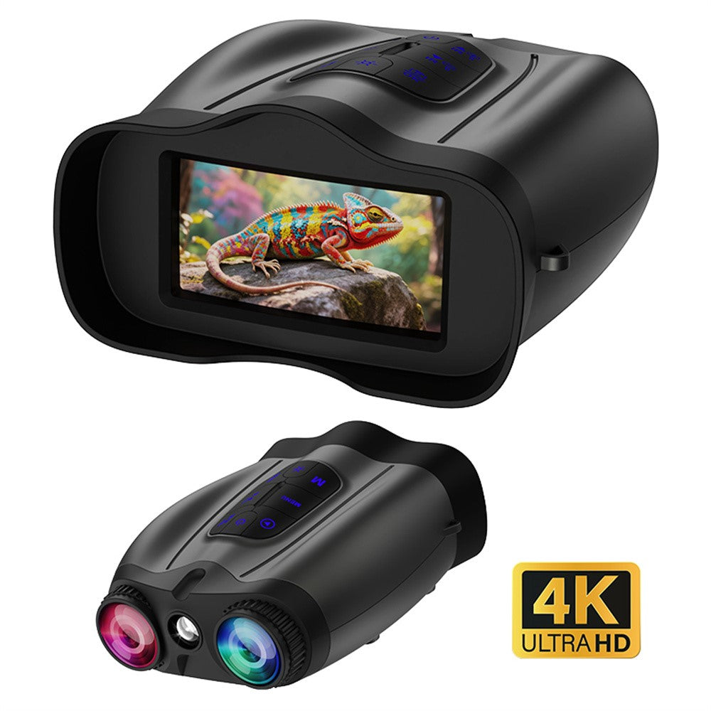 4K Night Vision Binoculars 4.5 Inch Screen 16X Digital Zoom 5000mAh IR Infrared Digital Telescope Camera for Hunting Wildlife