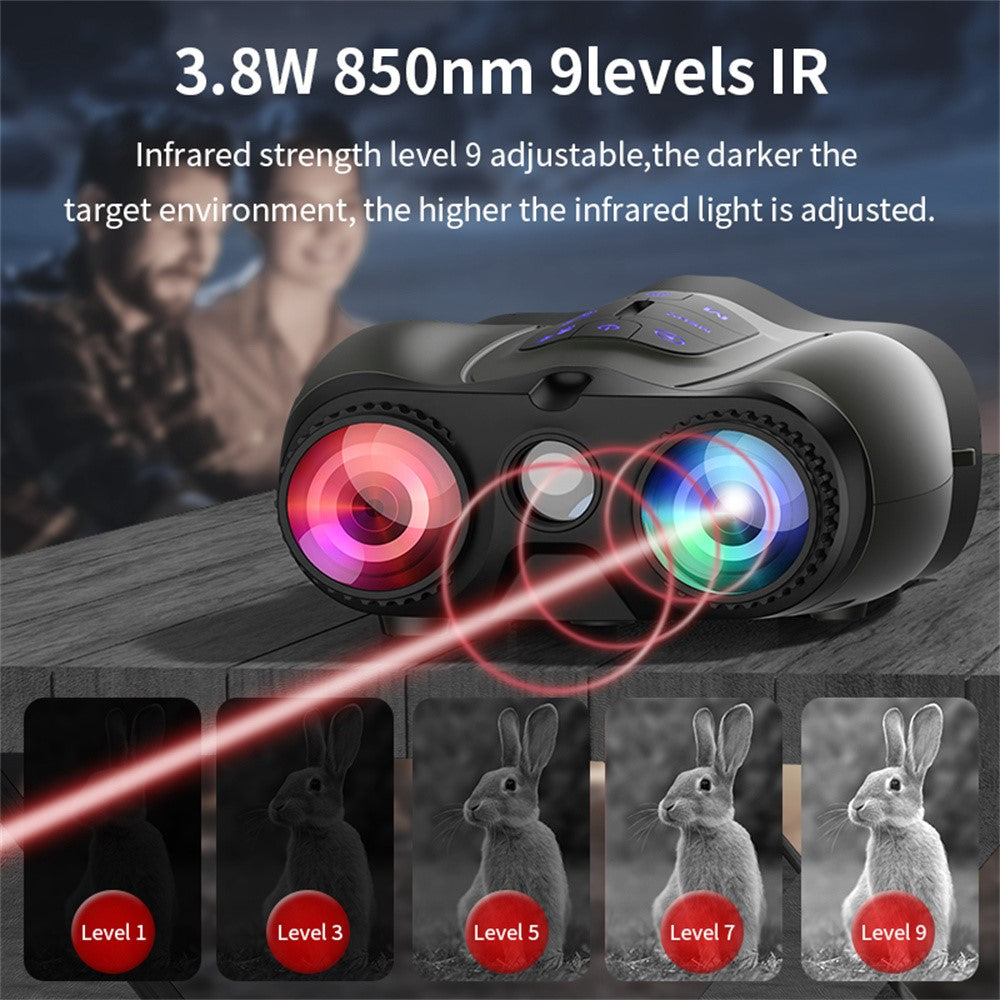 4K Night Vision Binoculars 4.5 Inch Screen 16X Digital Zoom 5000mAh IR Infrared Digital Telescope Camera for Hunting Wildlife
