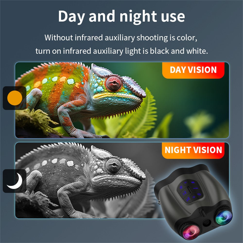 4K Night Vision Binoculars 4.5 Inch Screen 16X Digital Zoom 5000mAh IR Infrared Digital Telescope Camera for Hunting Wildlife