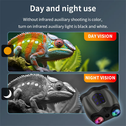 4K Night Vision Binoculars 4.5 Inch Screen 16X Digital Zoom 5000mAh IR Infrared Digital Telescope Camera for Hunting Wildlife