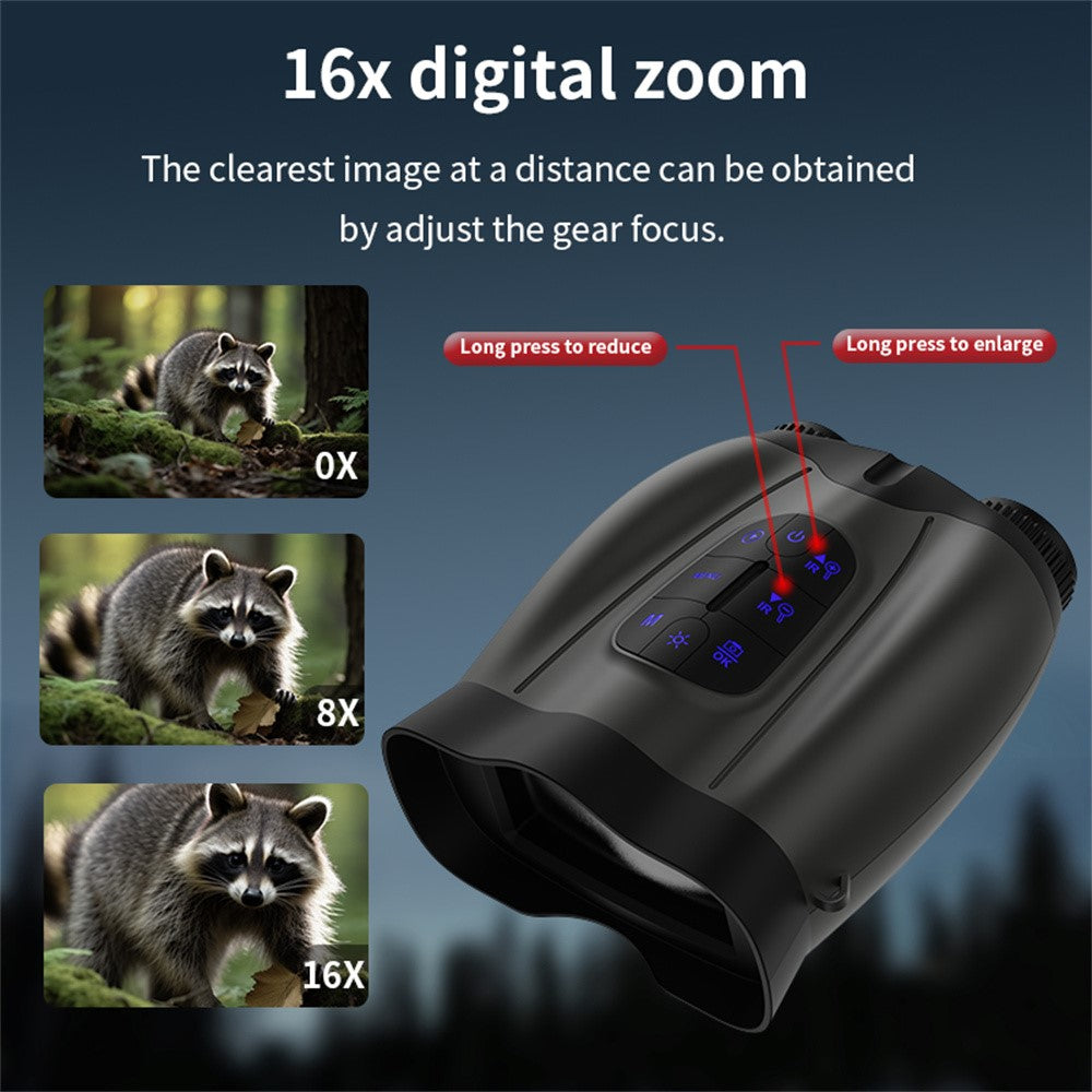 4K Night Vision Binoculars 4.5 Inch Screen 16X Digital Zoom 5000mAh IR Infrared Digital Telescope Camera for Hunting Wildlife