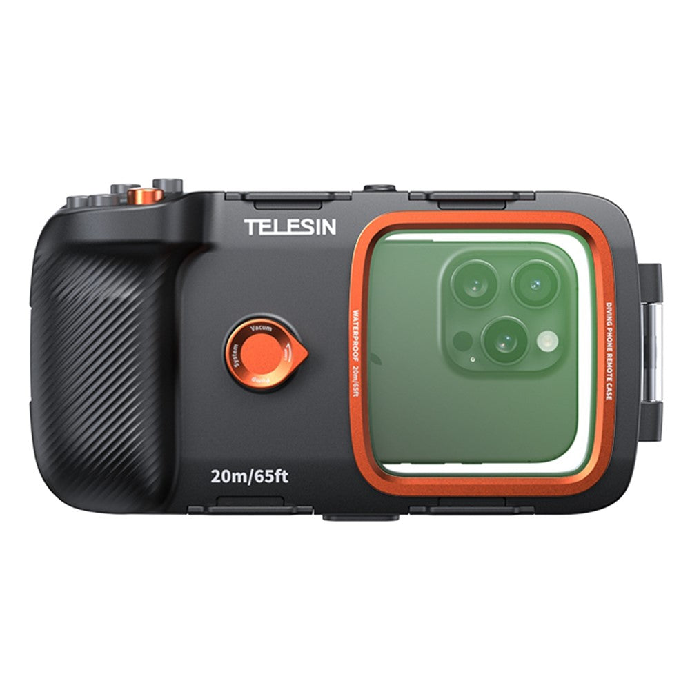 TELESIN Wasserdichte Tauch Handyhülle IP68, 20m Unterwasser, Bluetooth, Anti-Beschlag, Fotografie