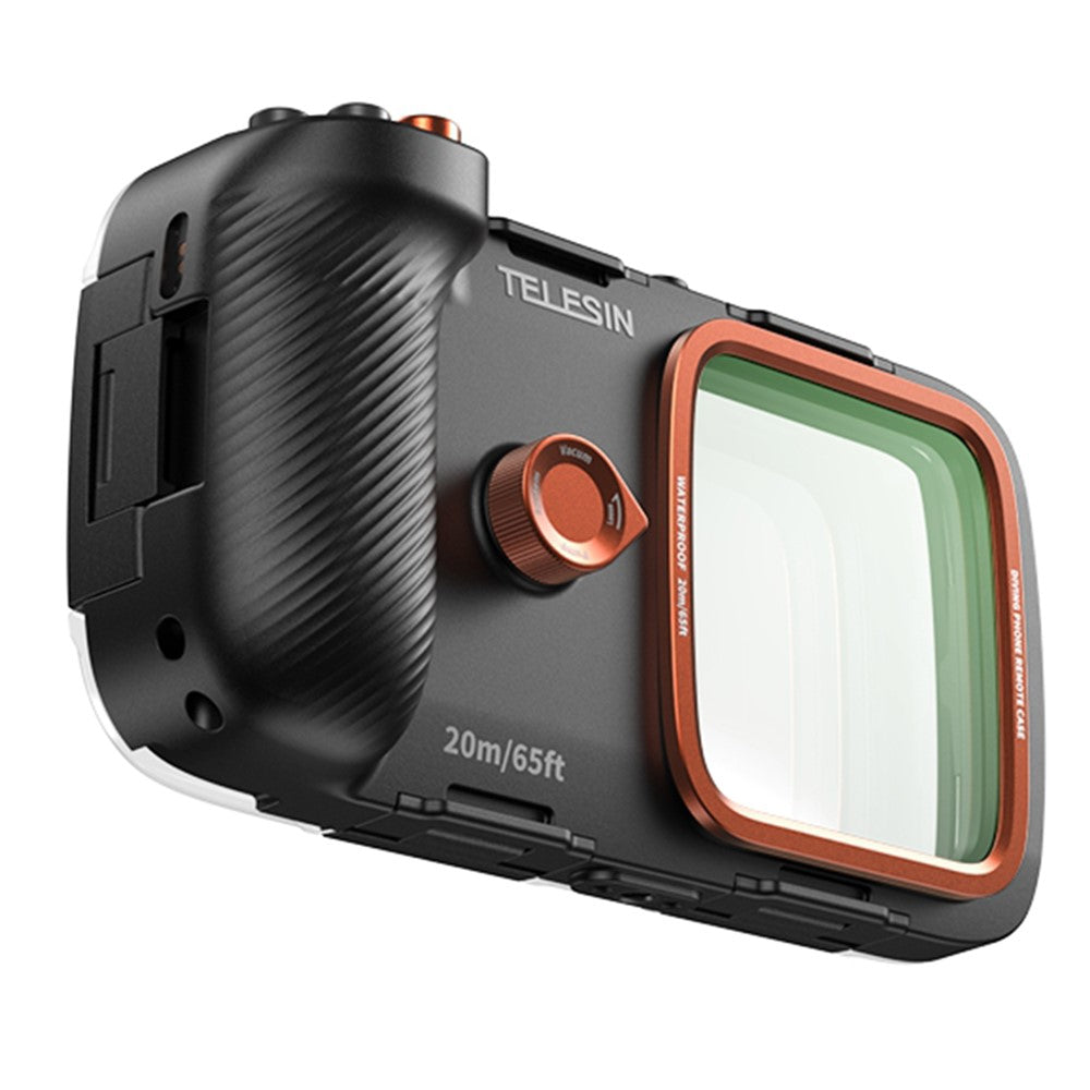 TELESIN Wasserdichte Tauch Handyhülle IP68, 20m Unterwasser, Bluetooth, Anti-Beschlag, Fotografie