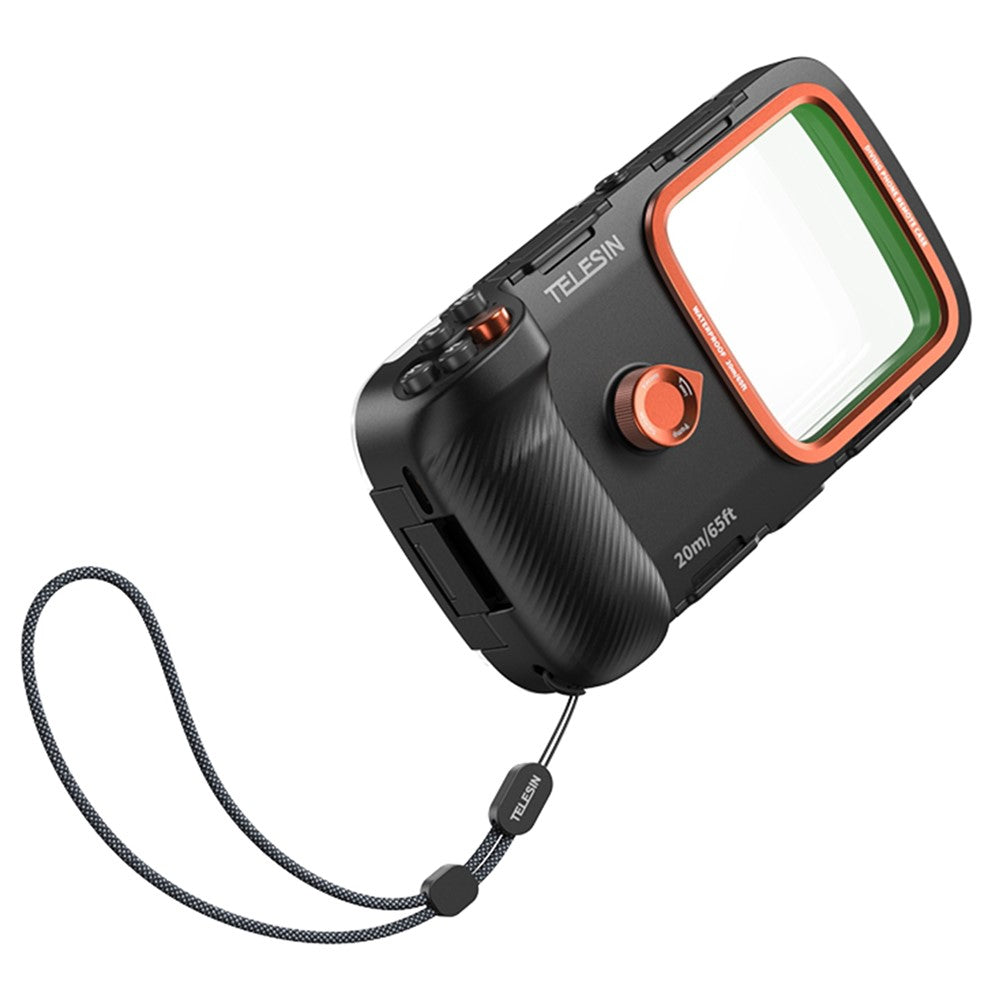 TELESIN Wasserdichte Tauch Handyhülle IP68, 20m Unterwasser, Bluetooth, Anti-Beschlag, Fotografie