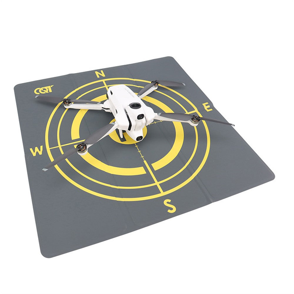 Drone Landing Pad for Antigravity A1 43cm Foldable Waterproof PU Leather Mat with Compass