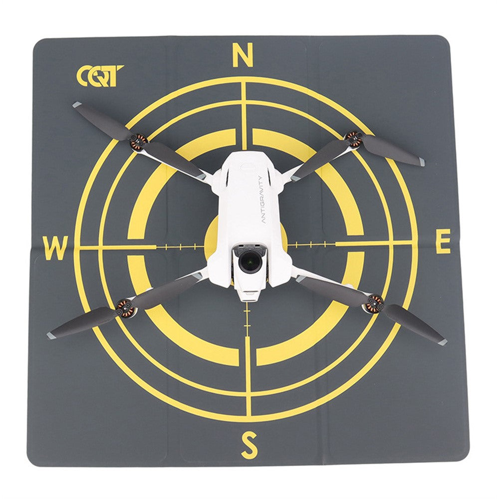 Drone Landing Pad for Antigravity A1 43cm Foldable Waterproof PU Leather Mat with Compass