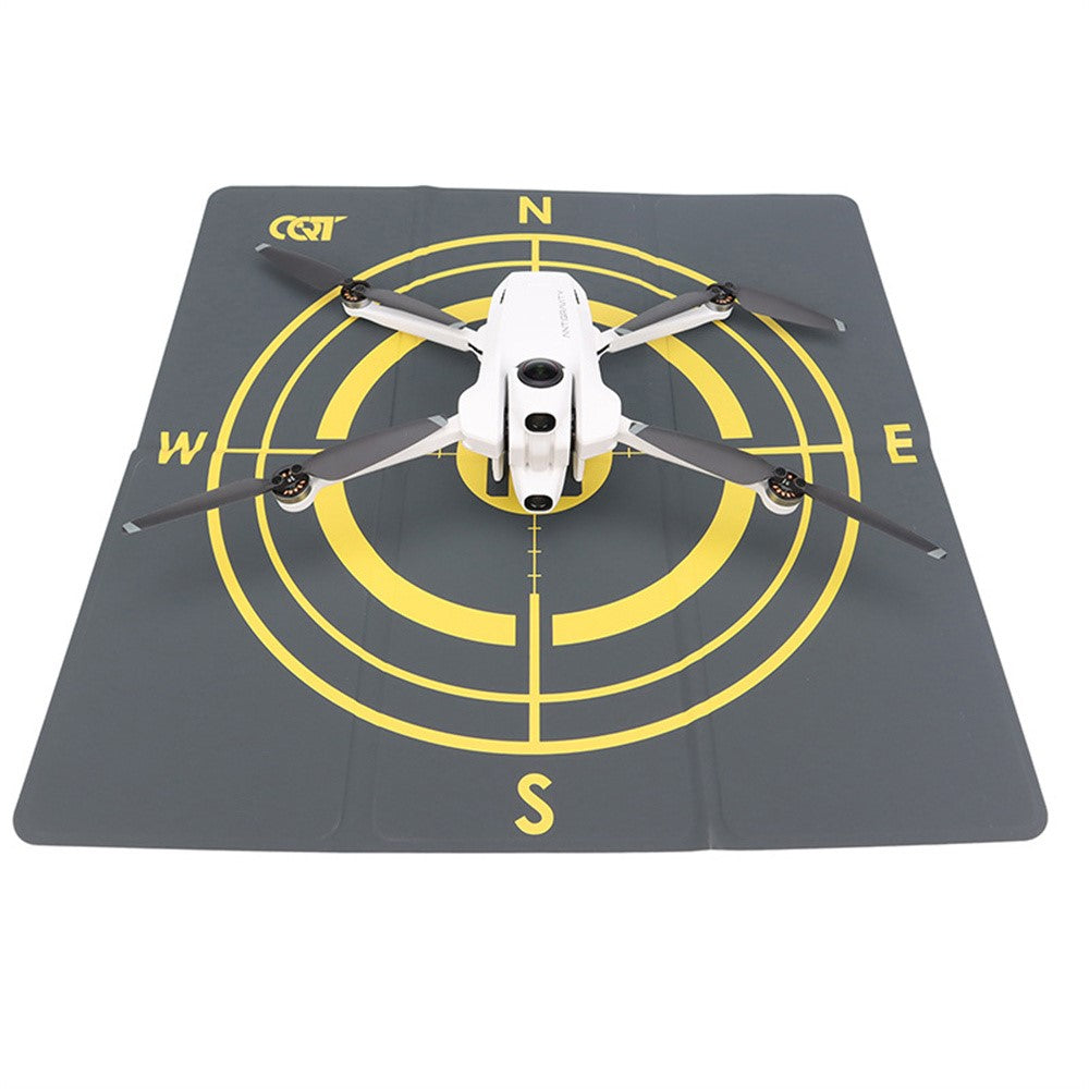 Drone Landing Pad for Antigravity A1 43cm Foldable Waterproof PU Leather Mat with Compass
