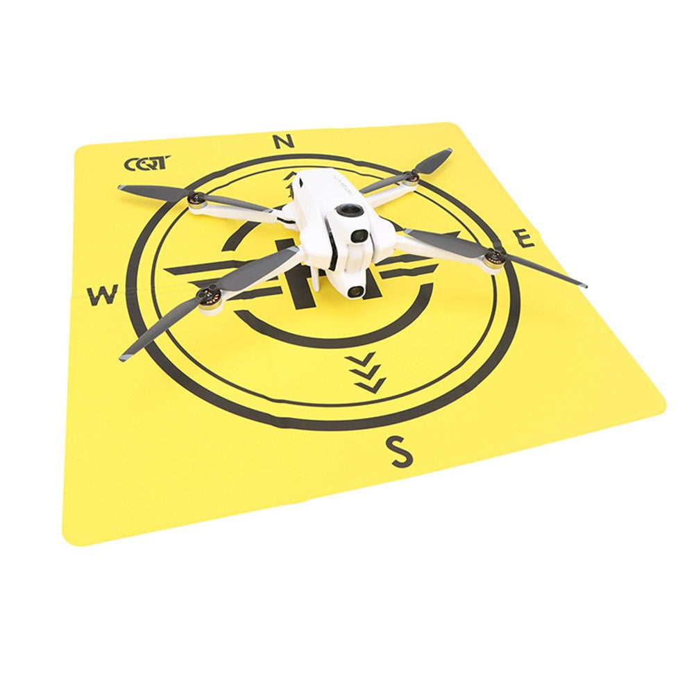 Drone Landing Pad for Antigravity A1 43cm Foldable Waterproof PU Leather Mat with Compass
