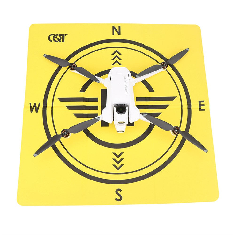 Drone Landing Pad for Antigravity A1 43cm Foldable Waterproof PU Leather Mat with Compass
