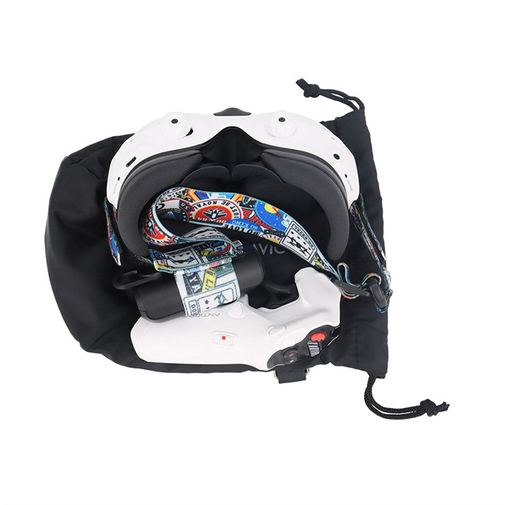 915058-02 Large Size Storage Bag for Antigravity A1 Drone FPV Goggles Controller Waterproof Drawstring Carrying Pouch with Metal Clip
