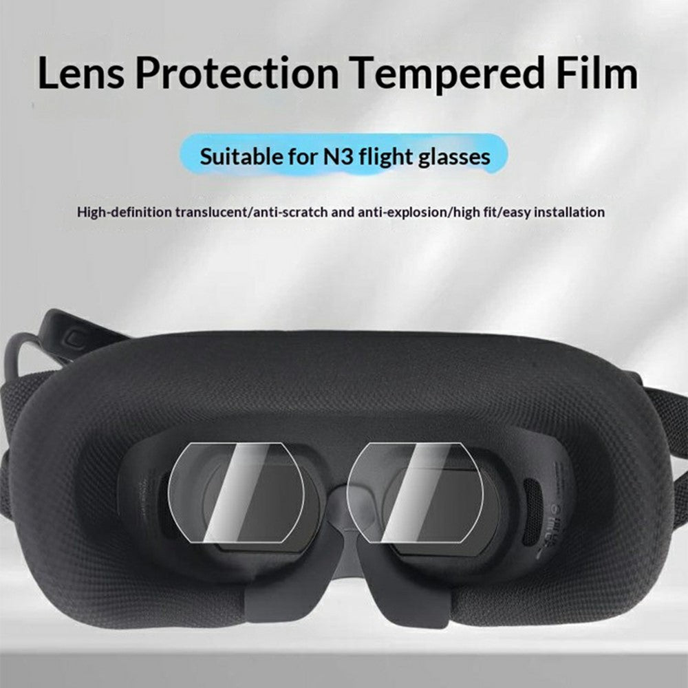 914701 2Pcs Tempered Glass Film for DJI Goggles N3 Flying Glasses Lens Protection Film Anti-scratch Shockproof Screen Protector