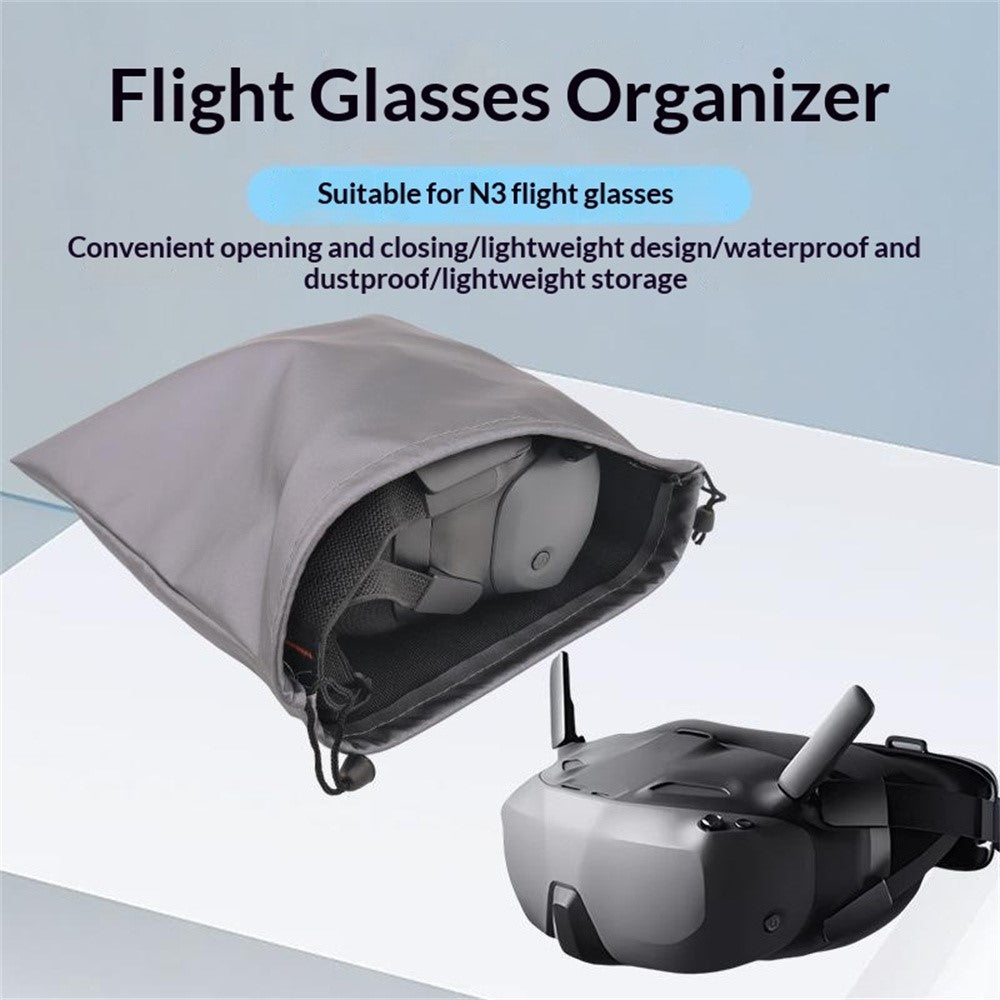 915725 Carrying Storage Bag for DJI Goggles N3 Flight Glasses Waterproof Leather Drawstring Pouch Protective Case