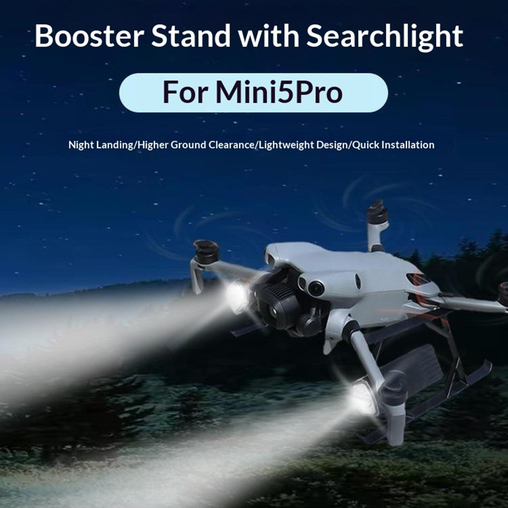 915358 For DJI Mini 5 Pro Landing Gear Height Extension Legs with LED Searchlight Lightweight Height-Increasing Protective Stand