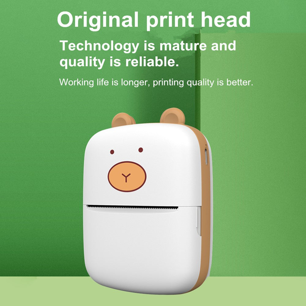 A8A Portable Bluetooth-compatible Photo Printer Wireless Office Memo Student Mini Printer