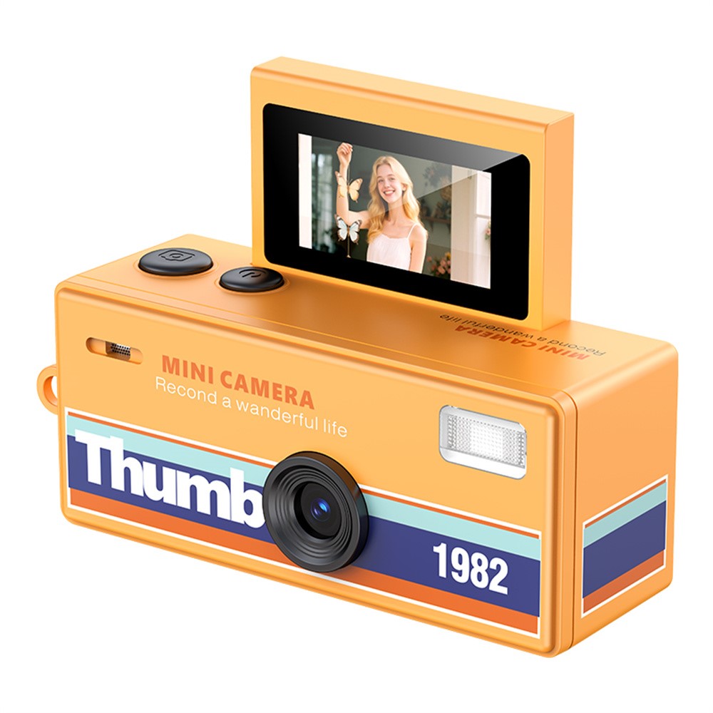LK-030 Daumenkamera mit Schlüsselanhänger, 0.96" Flip-Screen, Retro-CCD-Digital-Kamera, 720P Mini-Camcorder