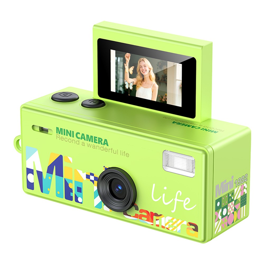 LK-030 Daumenkamera mit Schlüsselanhänger, 0.96" Flip-Screen, Retro-CCD-Digital-Kamera, 720P Mini-Camcorder