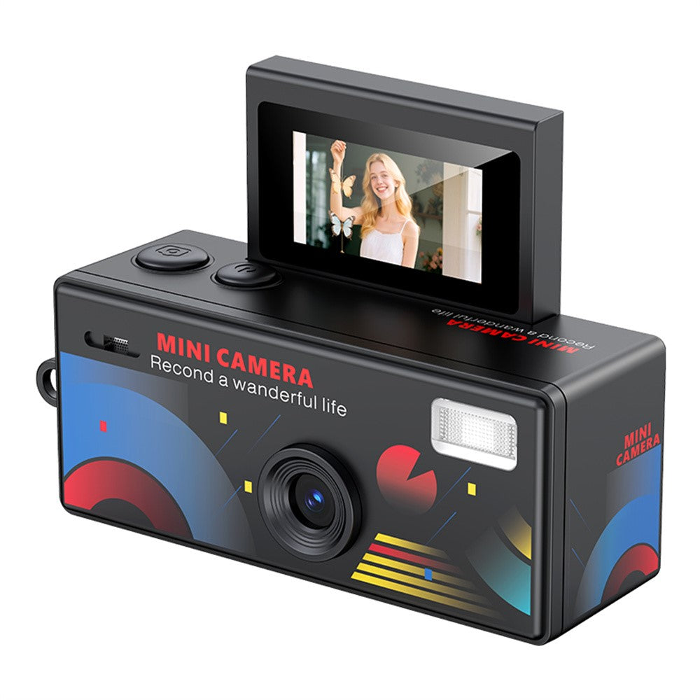LK-030 Daumenkamera mit Schlüsselanhänger, 0.96" Flip-Screen, Retro-CCD-Digital-Kamera, 720P Mini-Camcorder