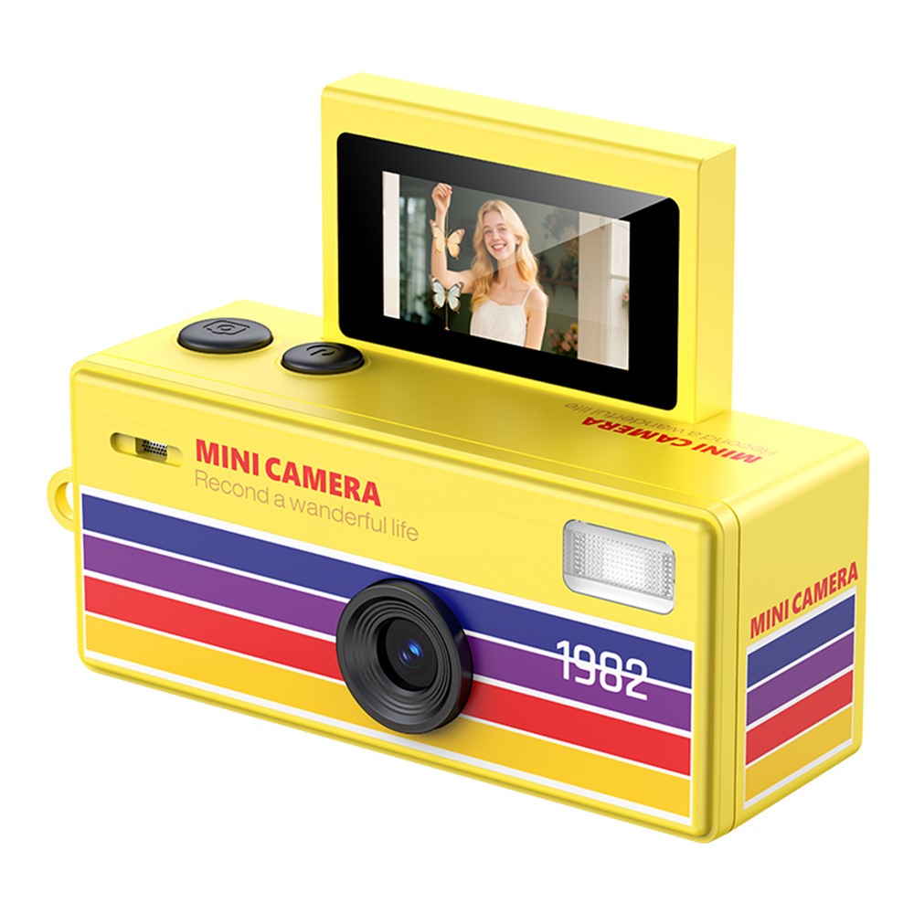 LK-030 Daumenkamera mit Schlüsselanhänger, 0.96" Flip-Screen, Retro-CCD-Digital-Kamera, 720P Mini-Camcorder