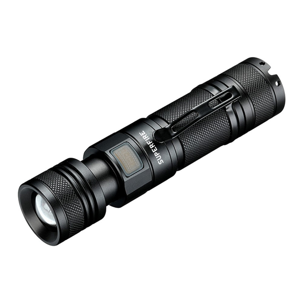 SUPFIRE A2-S 15W 1100 Lumens Zoom LED Flashlight 5-Modes USB Rechargeable Portable Torch