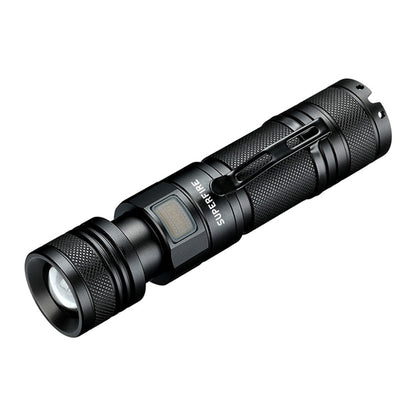 SUPFIRE A2-S 15W 1100 Lumens Zoom LED Flashlight 5-Modes USB Rechargeable Portable Torch