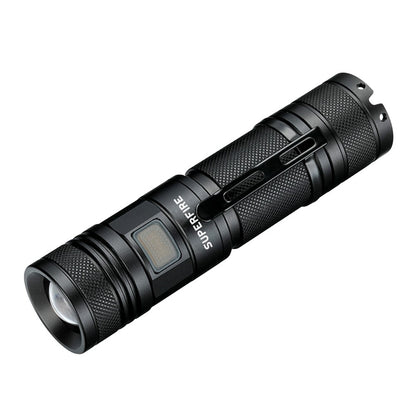 SUPFIRE A2-S 15W 1100 Lumens Zoom LED Flashlight 5-Modes USB Rechargeable Portable Torch