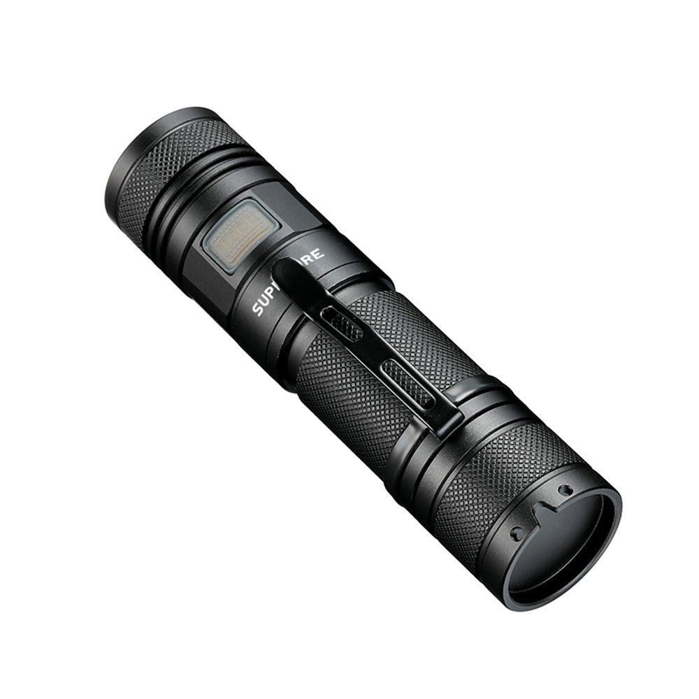 SUPFIRE A2-S 15W 1100 Lumens Zoom LED Flashlight 5-Modes USB Rechargeable Portable Torch