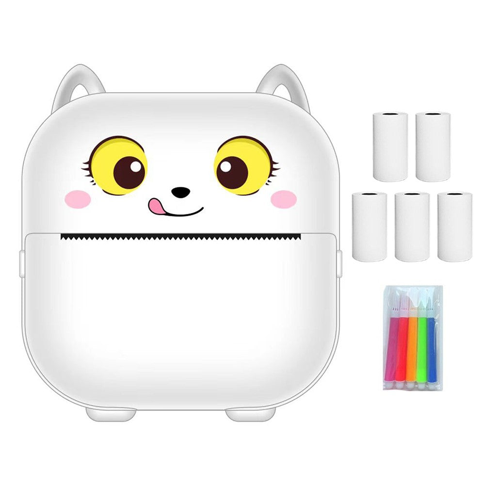 X15A Mini Inkless Bluetooth-compatible Thermal Printer Printing Device (5 Printing Paper Rolls + 5 Pens)