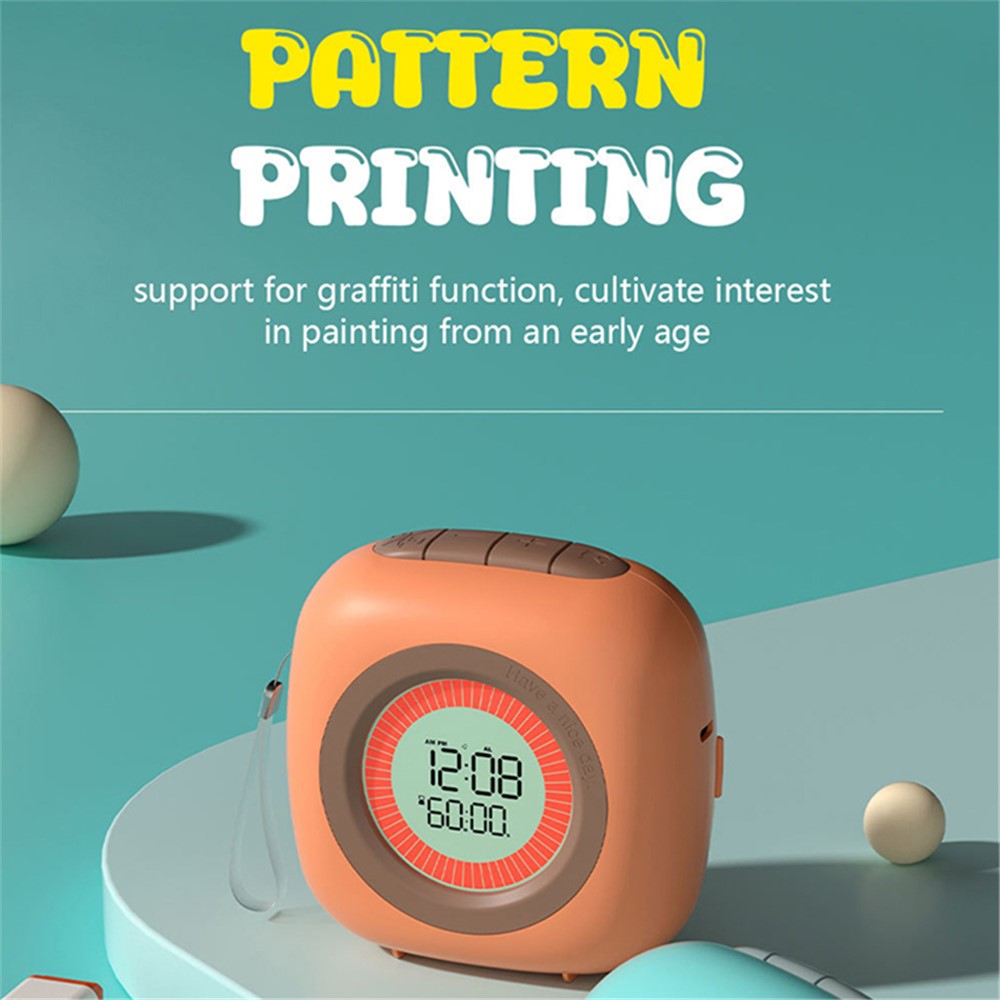 M9 Mini Thermal Printer Wireless Bluetooth-compatible Wrong Question Printer with Alarm Clock