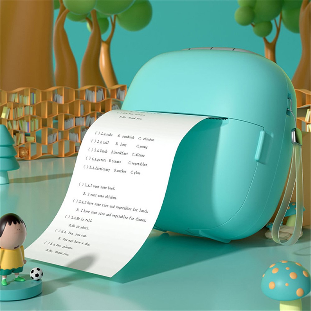 M9 Mini Thermal Printer Wireless Bluetooth-compatible Wrong Question Printer with Alarm Clock