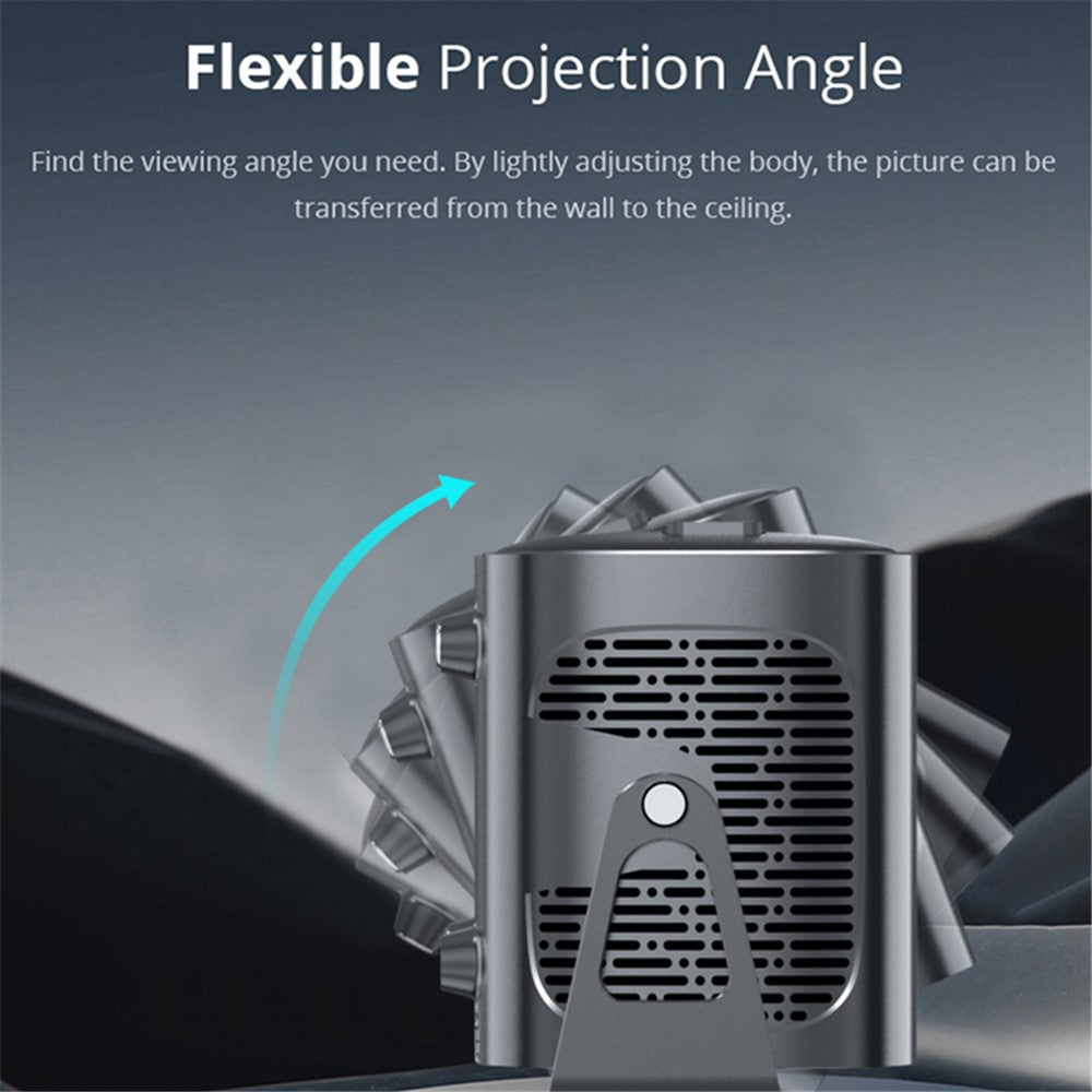 P19 Portable Projector 720P HD Video Android 13 WiFi Bluetooth-compatible Home Theater Office LED Projector