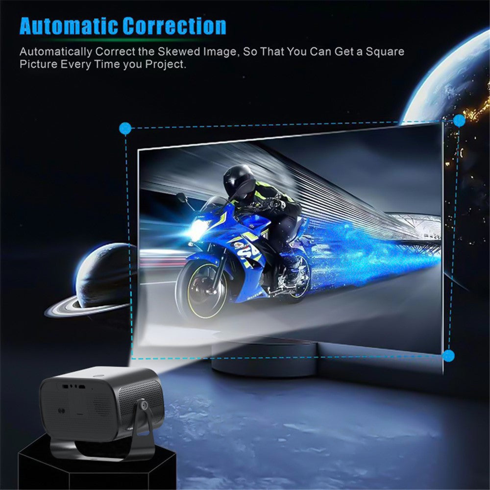 P19 Portable Projector 720P HD Video Android 13 WiFi Bluetooth-compatible Home Theater Office LED Projector