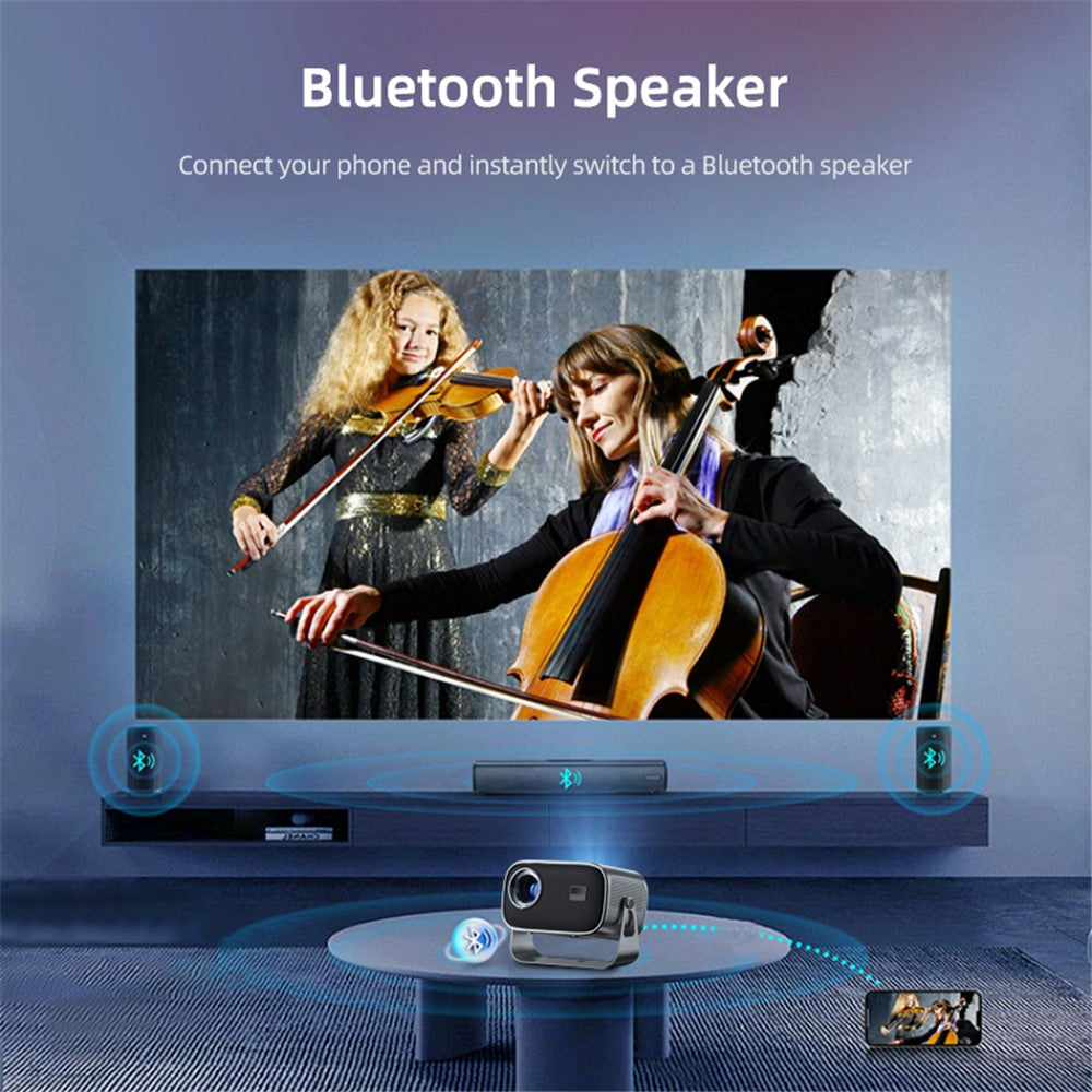 P19 Portable Projector 720P HD Video Android 13 WiFi Bluetooth-compatible Home Theater Office LED Projector