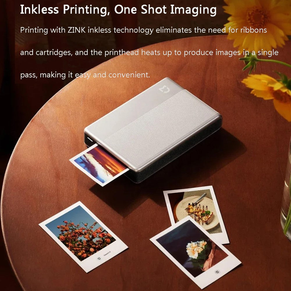 XIAOMI MIJIA 1S Pocket Photo Printer Wireless Inkless Mini Bluetooth-compatible Thermal Printer