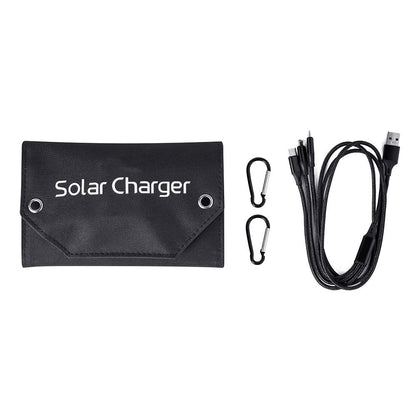 SPB6Z Foldable 6 Solar Panel Charger 12W 5V Portable Solar Charger for Outdoor Hiking Camping
