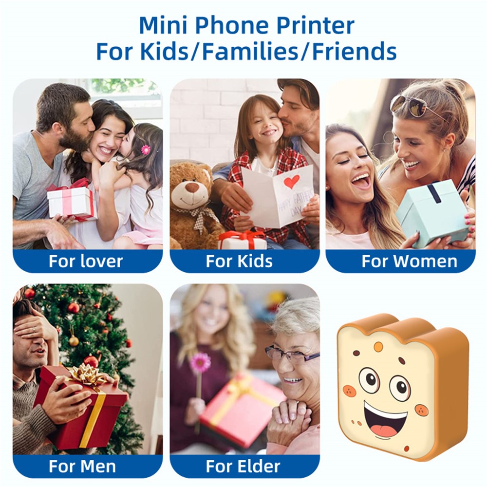 M11 Portable Handheld Mini Pocket Label Printer Bluetooth-compatible Inkless Thermal Printer