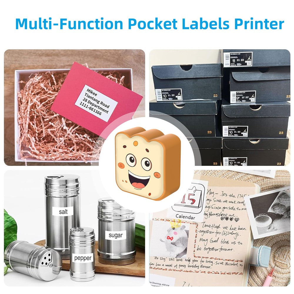 M11 Portable Handheld Mini Pocket Label Printer Bluetooth-compatible Inkless Thermal Printer