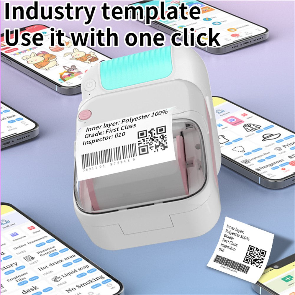 B3 Ink Free Mini Label Printer 200 DPI High Definition Portable Thermal Printing Machine