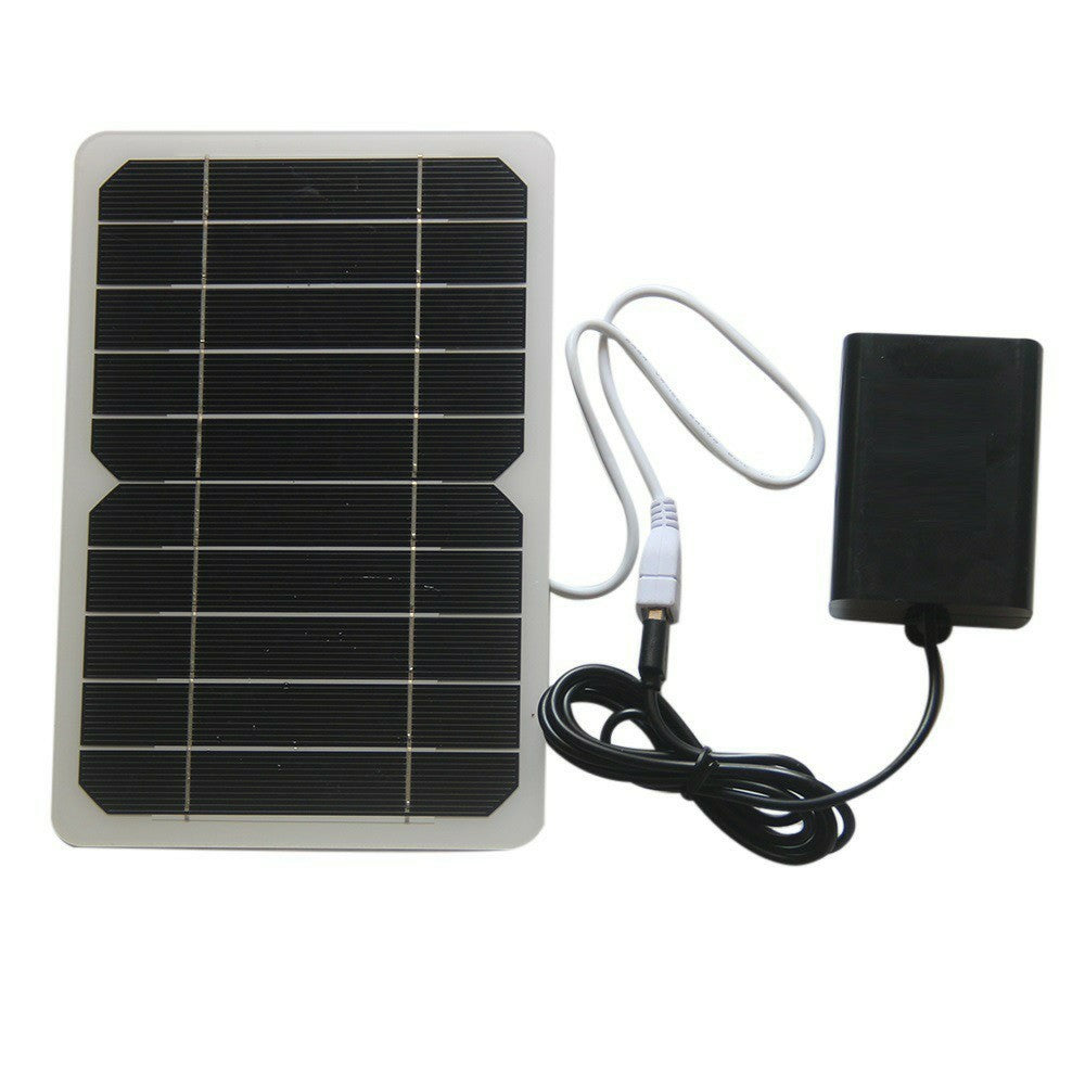 Solar Oxygen Pump Kit 5W Solar Panel with Oxygenator for Fish Tank Solar Powered Oxygen Aerator