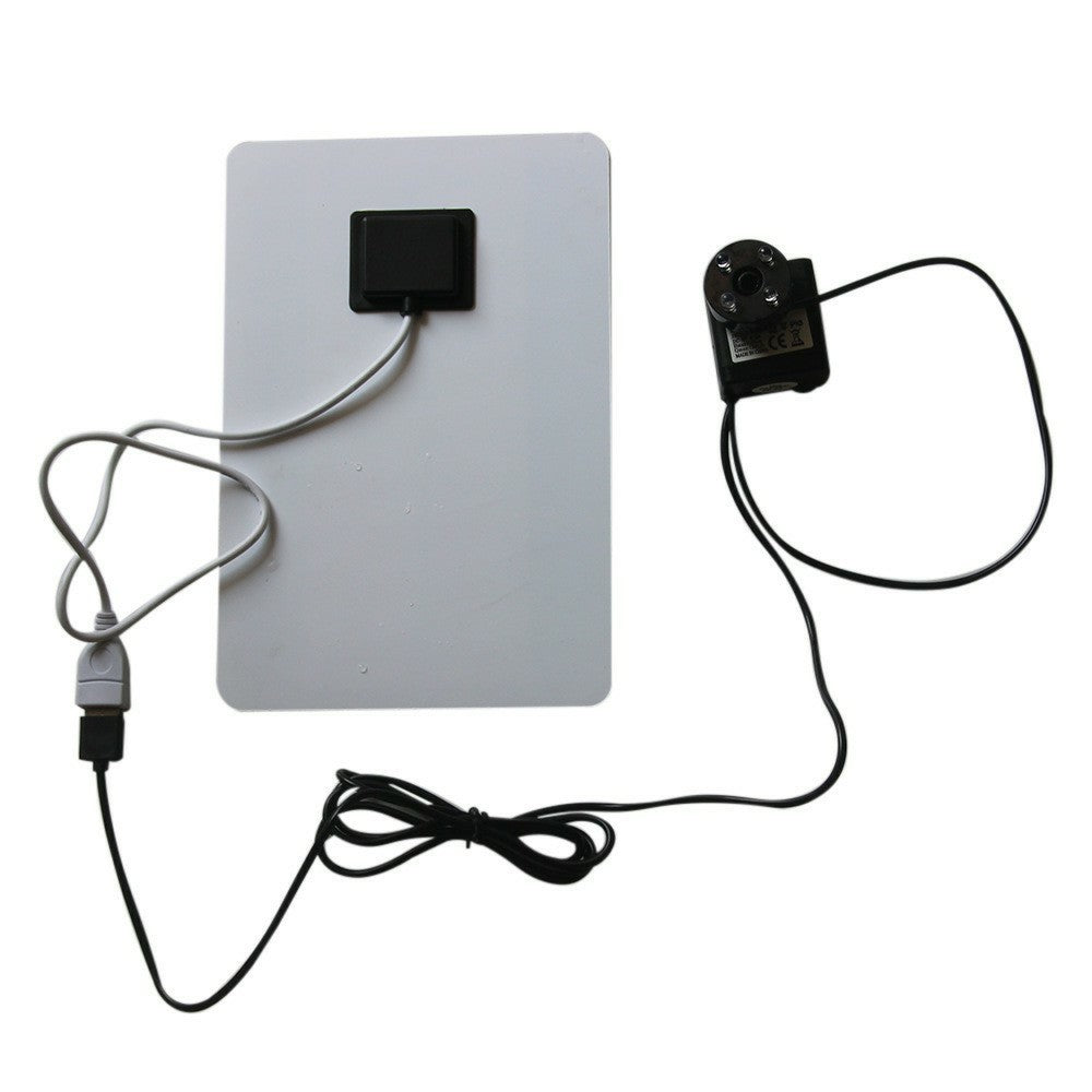 5W Solar Panel USB Output Portable Water Pump with LED Light for Outdoor Fountain Small Pond