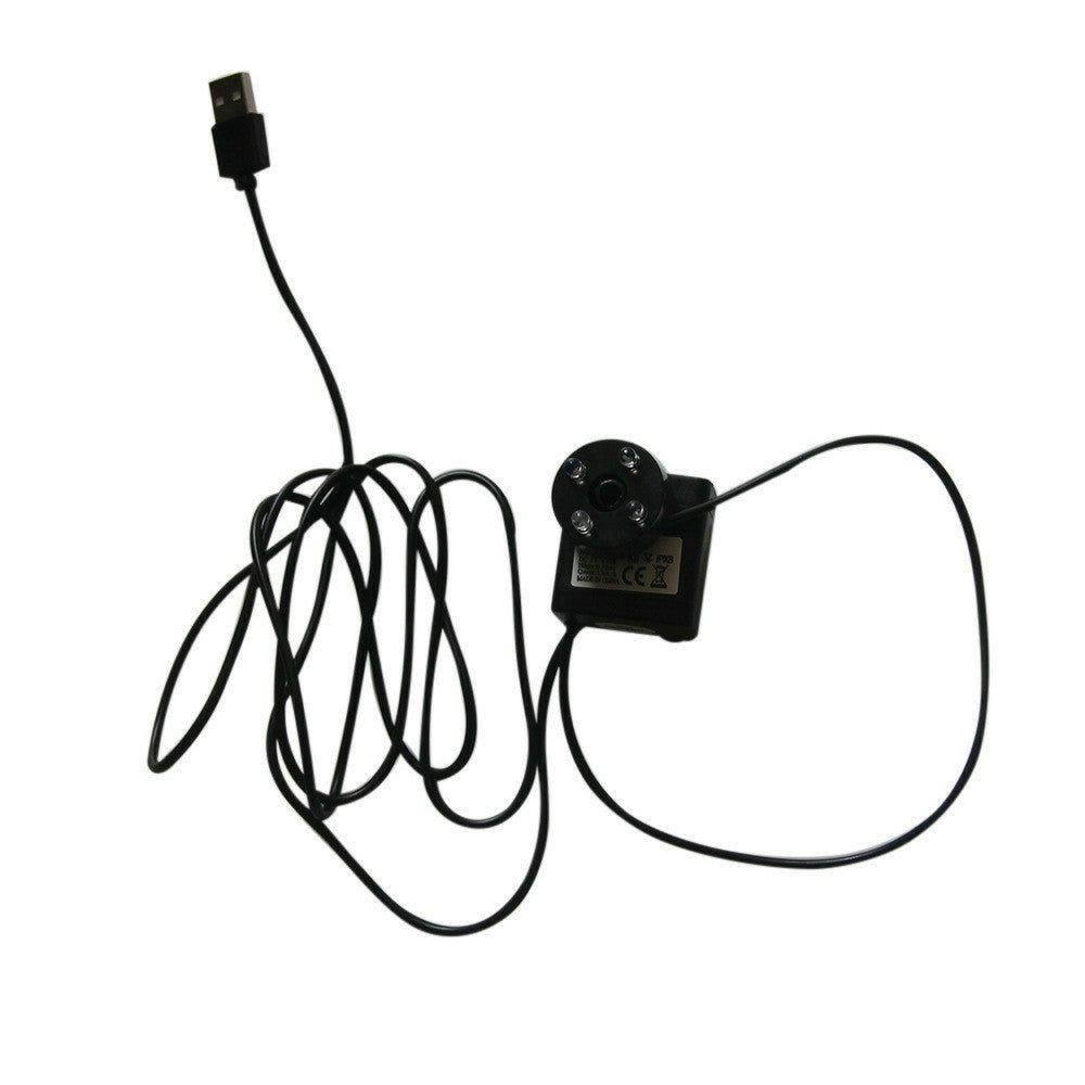 5W Solar Panel USB Output Portable Water Pump with LED Light for Outdoor Fountain Small Pond