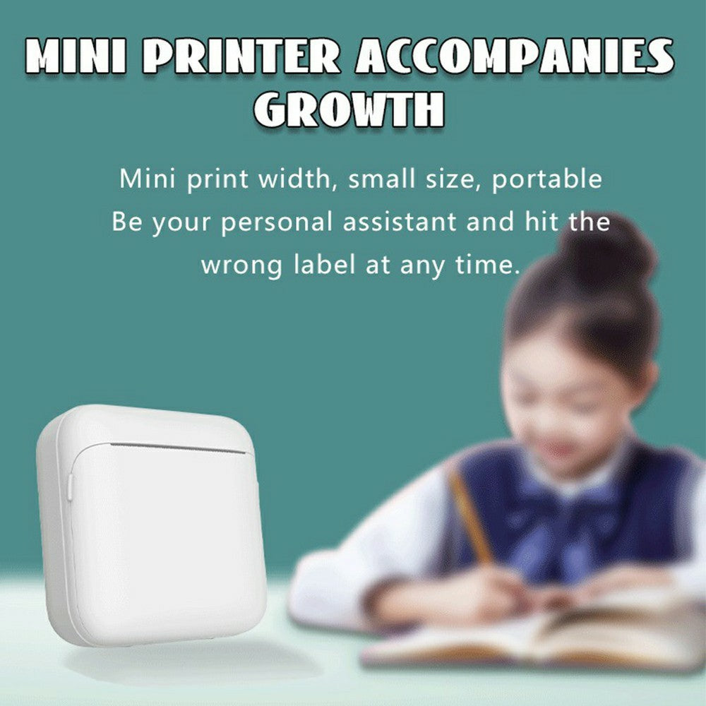 M12 200DPI Bluetooth-compatible Thermal Printer Wrong Question Printer for Students Mini Label Printer, Standard Version