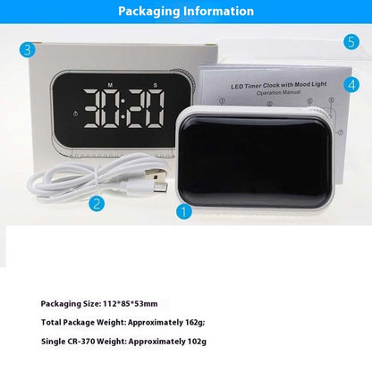 370 Large Screen Digital Clock with Alarm Kitchen Timer Countdown Clock