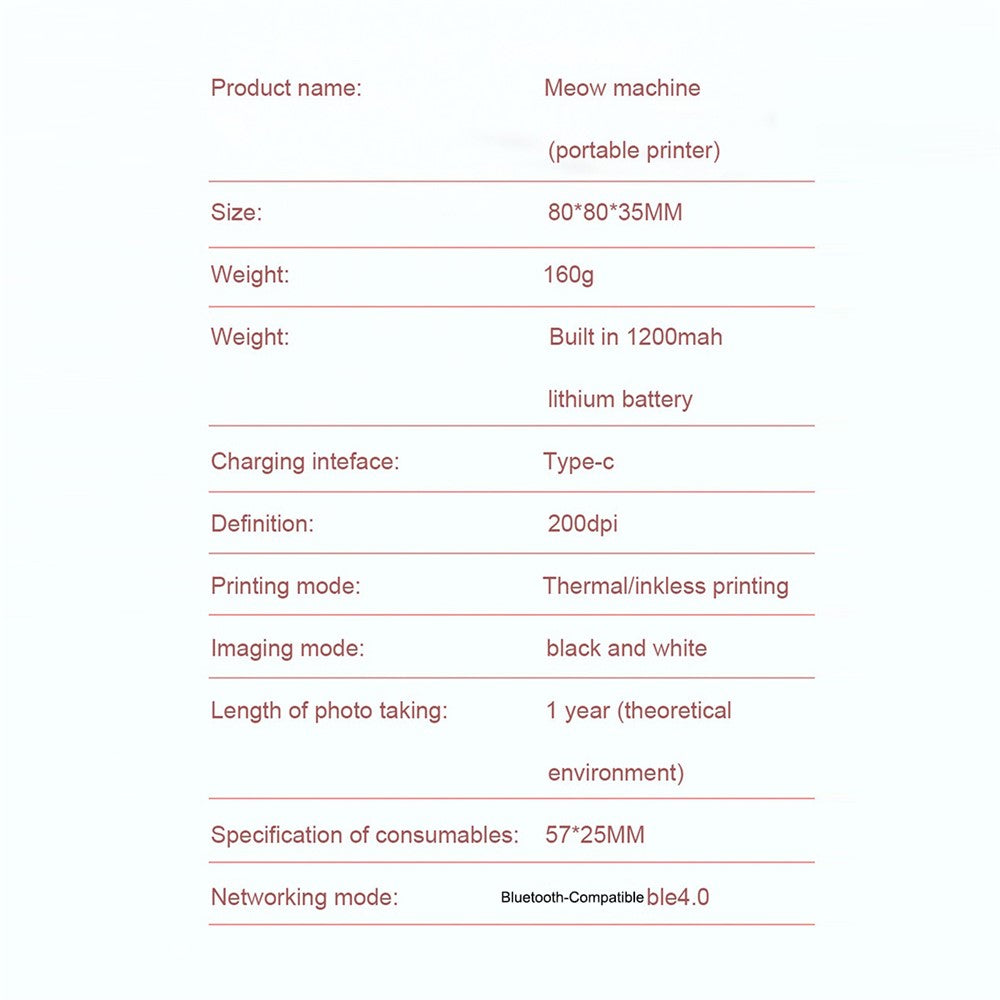 C27 Portable Thermal Printer for Students Bluetooth-compatible Wrong Question Printing Device, Standard Version