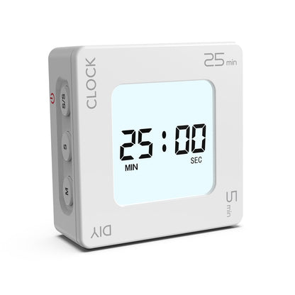 EN7019 Portable Flip Timer Mini Time Reminder Vibrating Timer Countdown Alarm Clock with Backlit