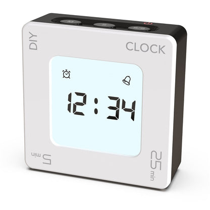 EN7019 Portable Flip Timer Mini Time Reminder Vibrating Timer Countdown Alarm Clock with Backlit