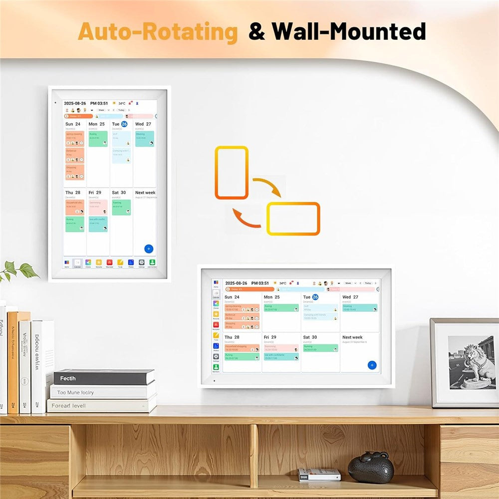 15,6 Zoll Smart Home Organizer Touchscreen – Familienkalender mit Aufgabenverwaltung