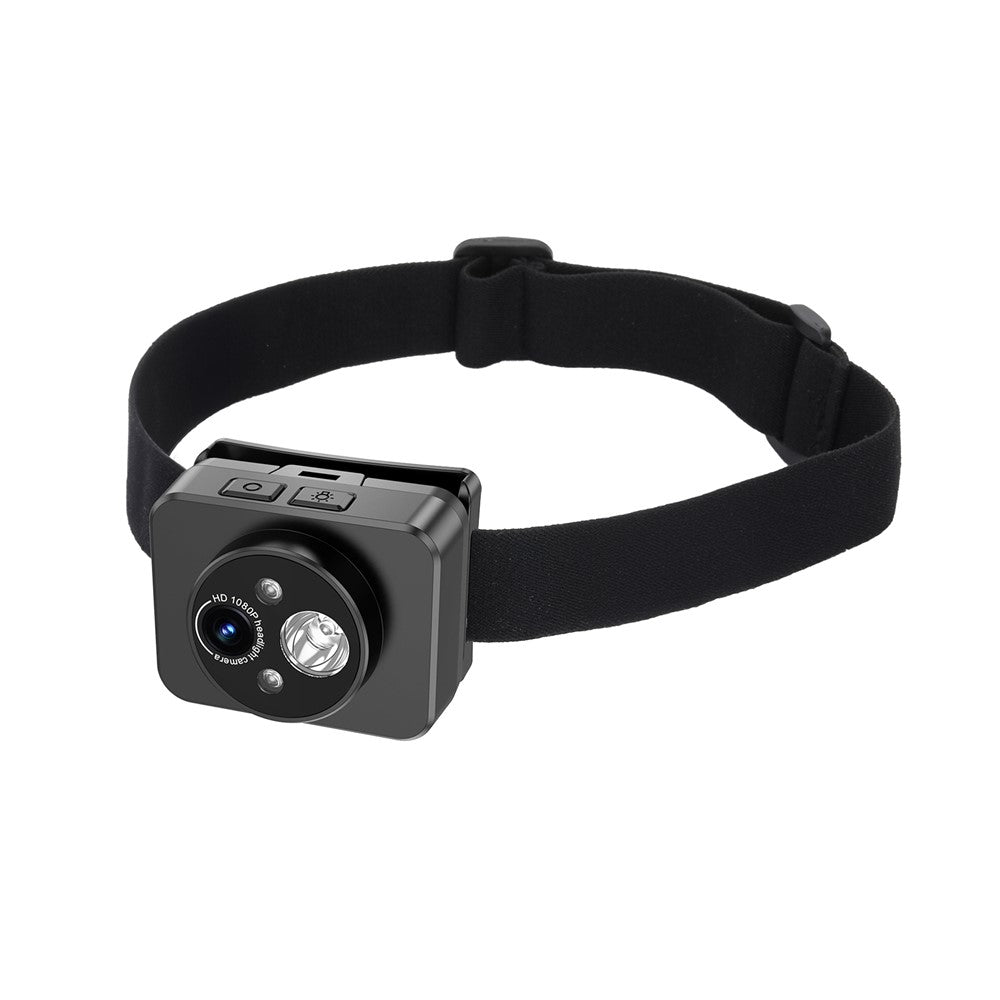 D8 Head-Mounted Light with 1080P Video Recording Gesture Sensing Bright Energy-Saving Headlamp Camera