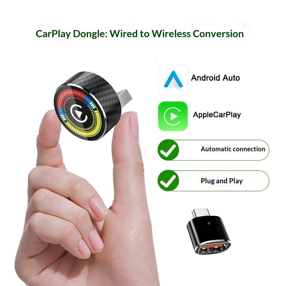 M47 2in1 AI Box: Drahtloser Adapter für CarPlay & Android Auto