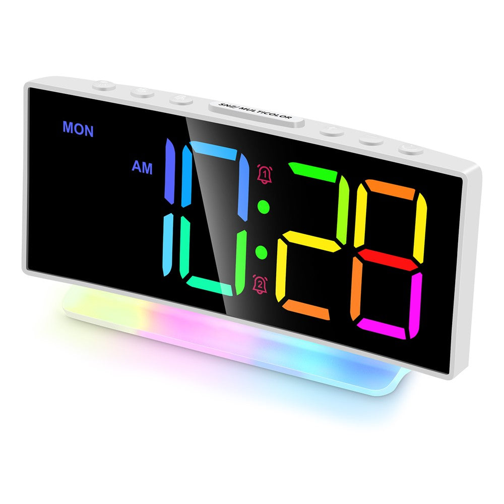 GS-G10 LED Digital Clock for Living Room TV Stand 3 Volume Levels Electronic Alarm Clock with Night Light