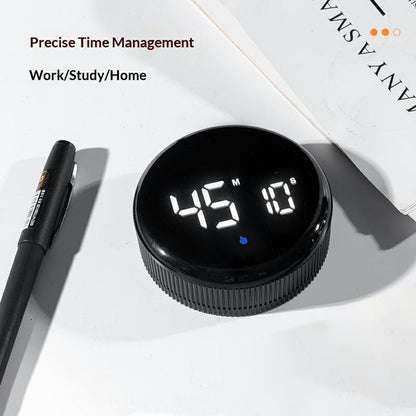GS-302 Kitchen Timer Digital Countdown Clock Magnetic Rotating Electronic Stopwatch for Cooking / Fitness / Study